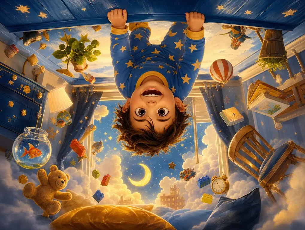 Ilustração da história O Dia em Que Tudo Deu Errado — livro infantil personalizado